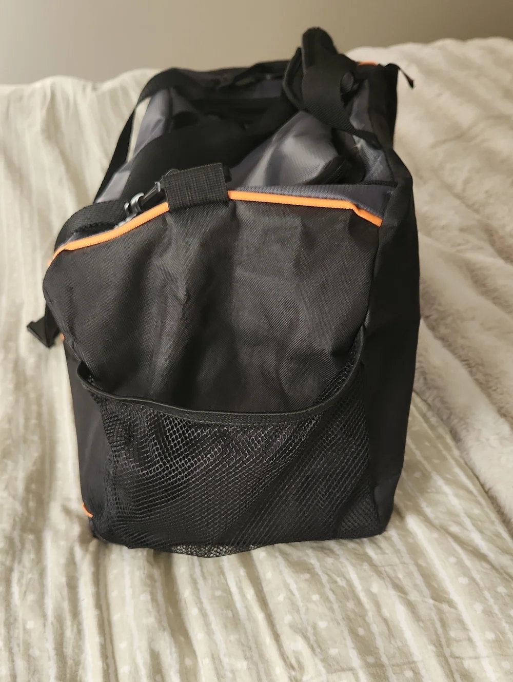 Harley-Davidson Black and Orange Travel Duffel